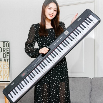 金色年代电子琴88键成人儿童初学便携式智能教学力度键盘电钢乐